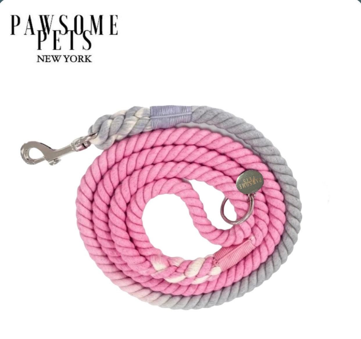 ROPE LEASH - OMBRE GREY PINK-0