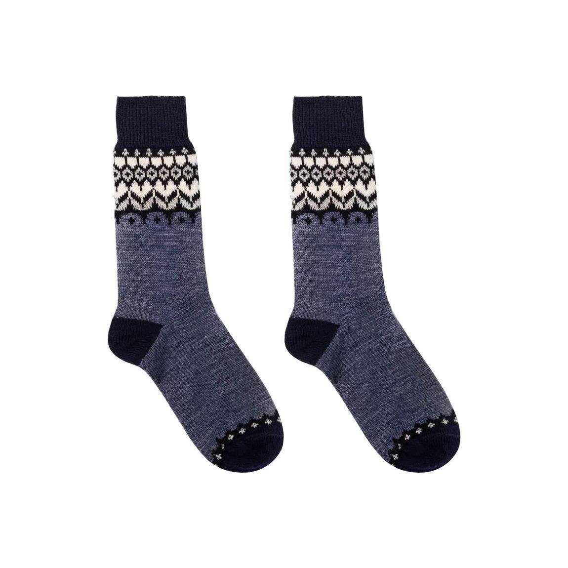Nordic Socks Merino Wool in PERFORM™ (Jorunn - Denim) - Unisex-0