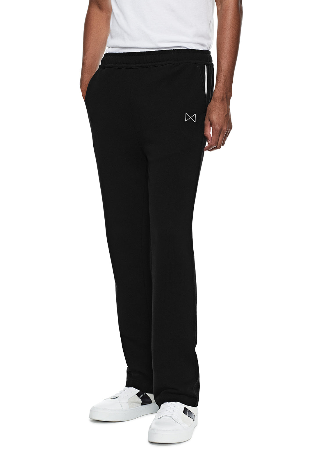 Signature Pocket Stripe Sweatpant (Black)-3