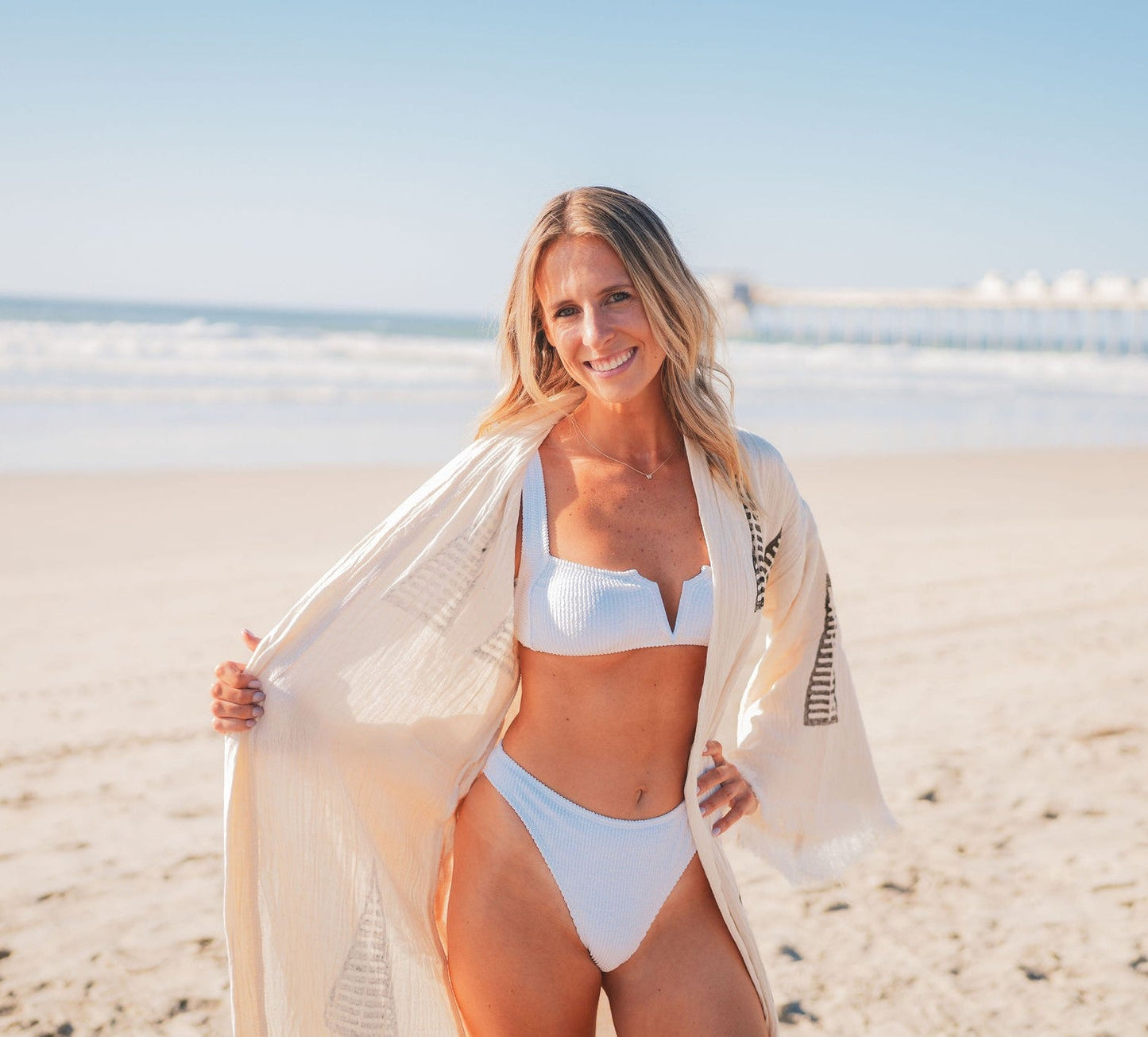 MUSLIN COTTON KIMONO BATHROBE-4