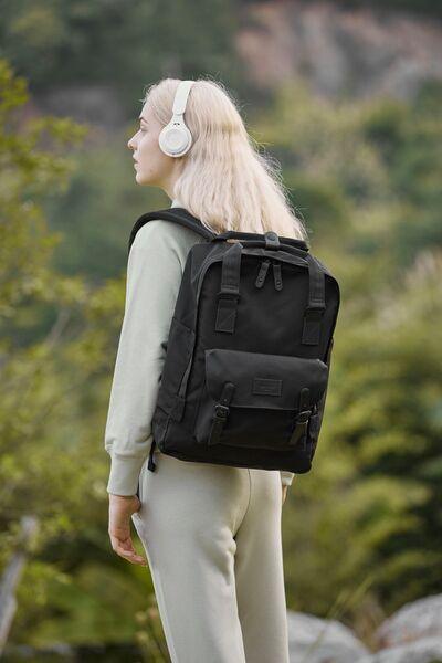 Himawari Waterproof Canvas Backpack Bag with Handles-3