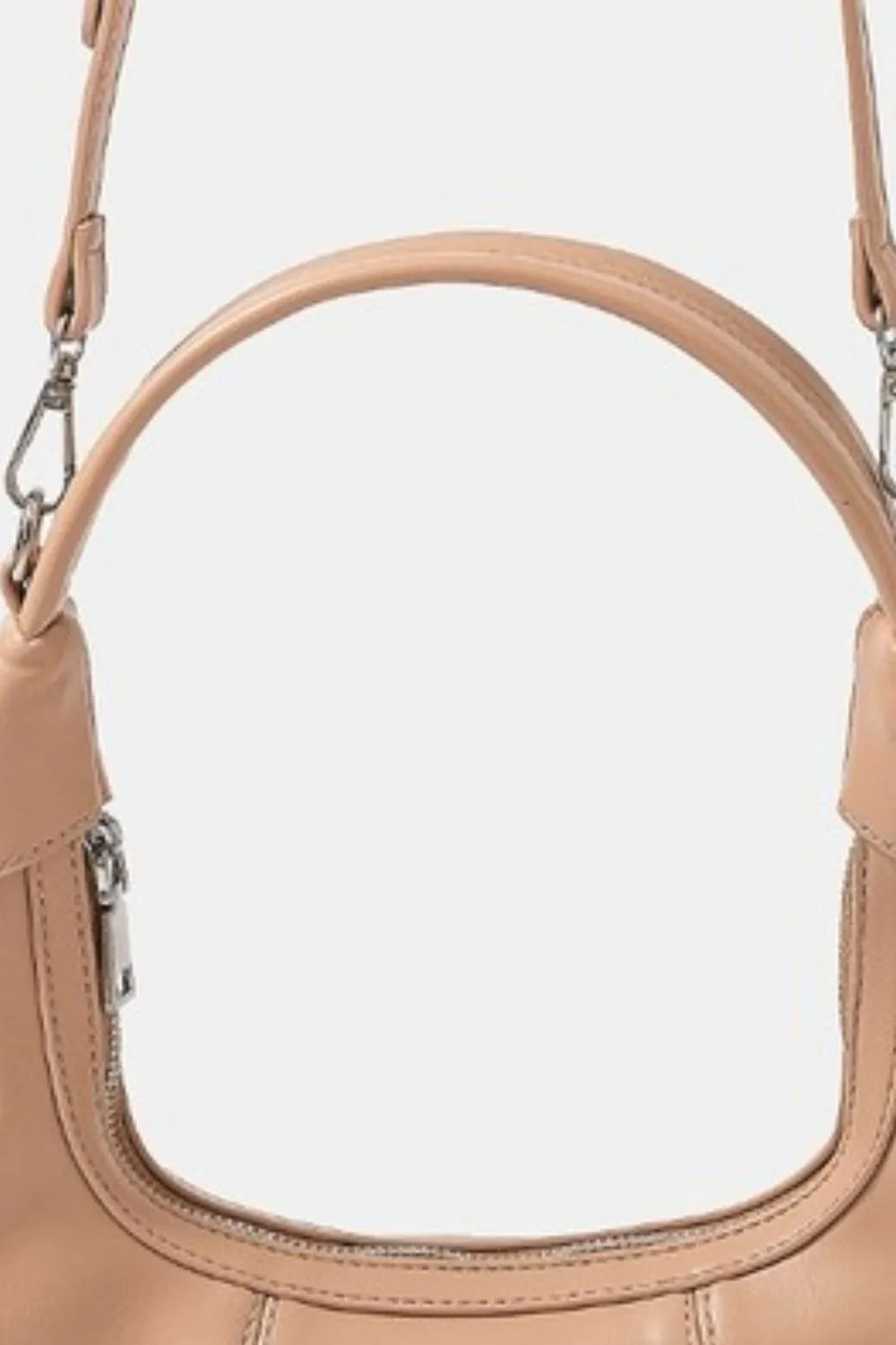 Fame Faux Leather Round Multi Panel Hand Bag-2