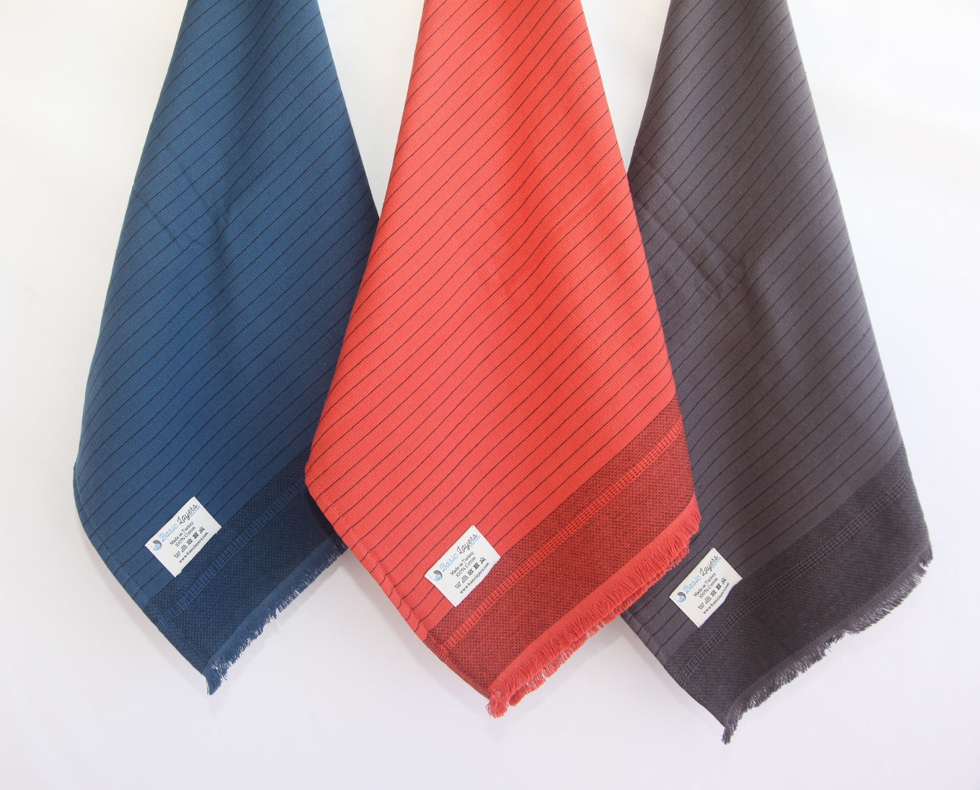 Del Mar Navy Terry Turkish Towel Set-4