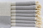 DOTTY DIAMOND GREY TURKISH TOWEL-0