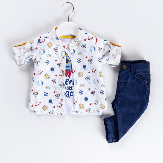 Little Astronaut Boys Casual Set-0