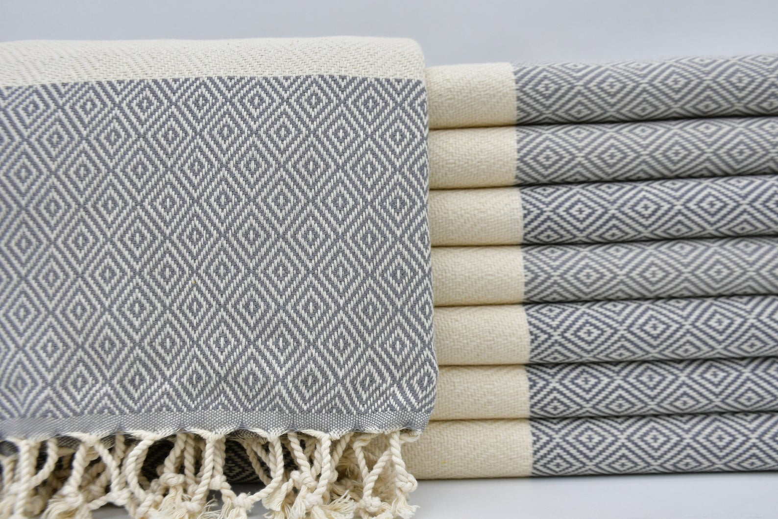 VENICE GRAY TURKISH TOWEL-0
