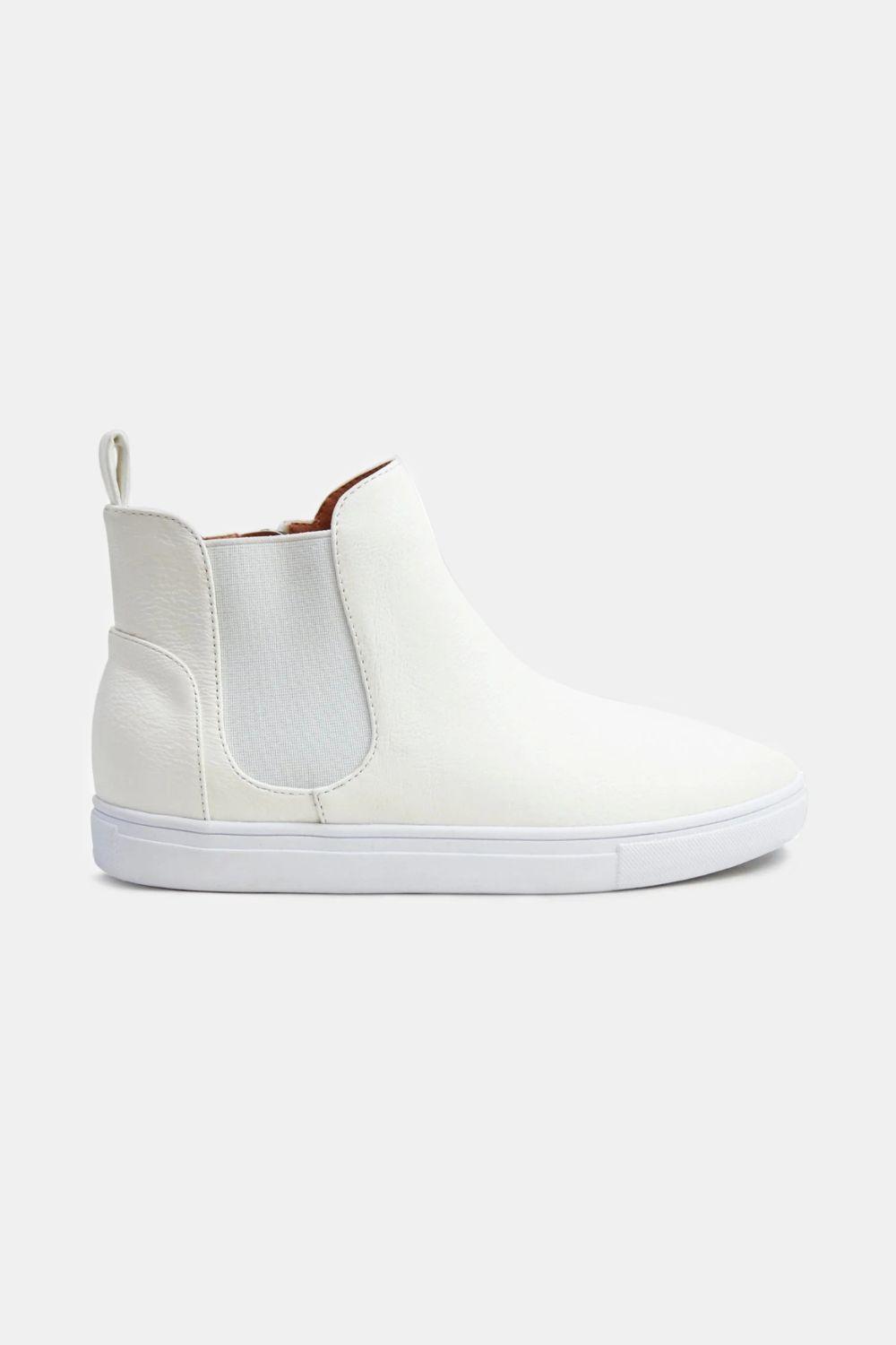 Mayfair Faux Suede Elastic Side Panel Sneakers-0