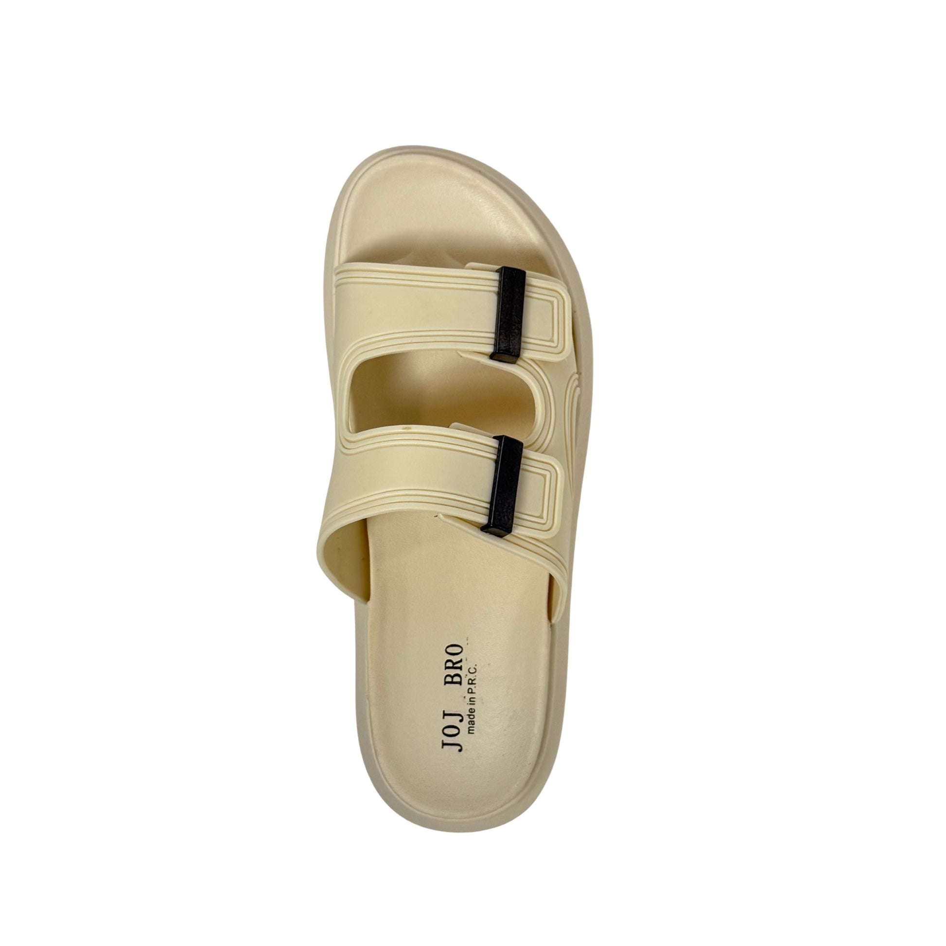 858-2 Sandals for Women – Comfortable Arch Support Slides | Soft Cork-Like Insole | Adjustable Straps | Anti-Slip Sole | Casual Fashion Sandals for Summer, Walking & Travel