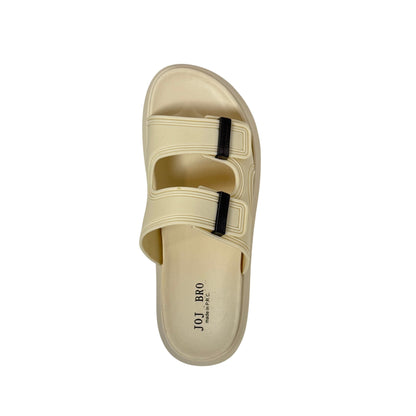 858-2 Sandals for Women – Comfortable Arch Support Slides | Soft Cork-Like Insole | Adjustable Straps | Anti-Slip Sole | Casual Fashion Sandals for Summer, Walking & Travel