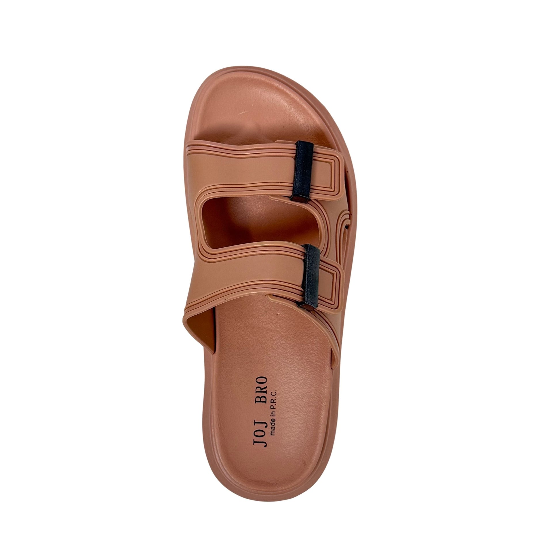 858-2 Sandals for Women – Comfortable Arch Support Slides | Soft Cork-Like Insole | Adjustable Straps | Anti-Slip Sole | Casual Fashion Sandals for Summer, Walking & Travel