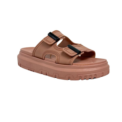 858-2 Sandals for Women – Comfortable Arch Support Slides | Soft Cork-Like Insole | Adjustable Straps | Anti-Slip Sole | Casual Fashion Sandals for Summer, Walking & Travel