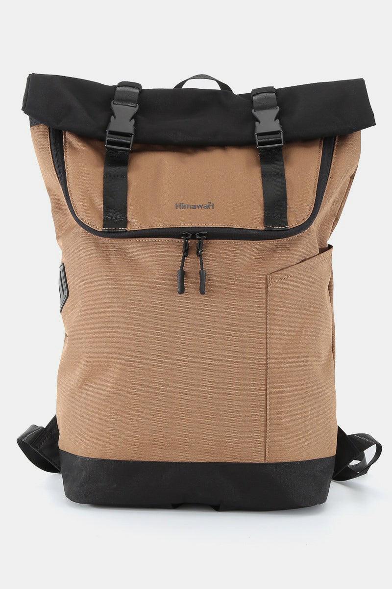 Himawari Contrast Waterproof Canvas Backpack Bag-0
