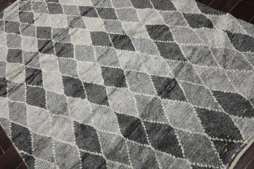 LoomBloom 5x8 Elegant Gray Tone On Tone Wool Oriental Area Rug-3