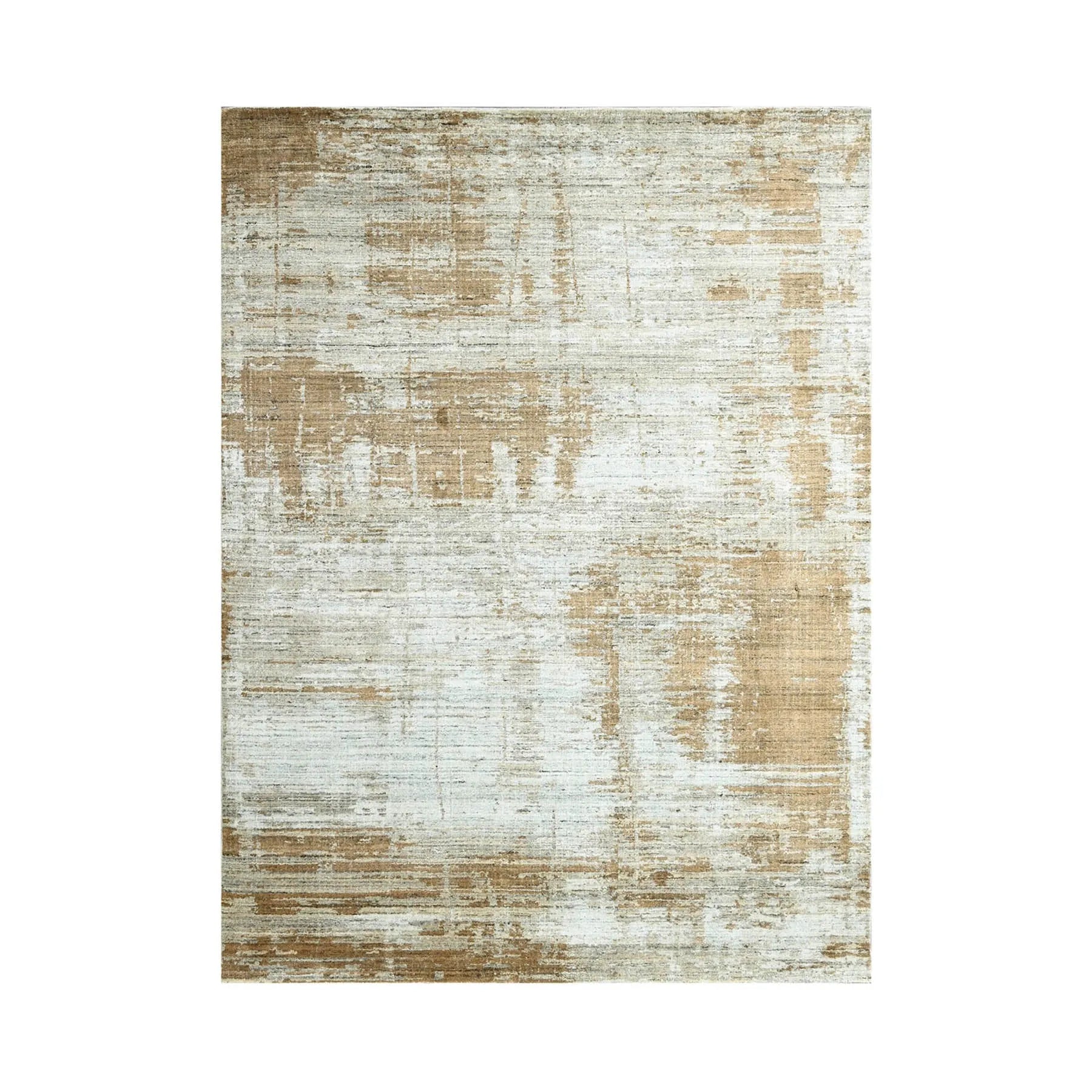 8x10 Gray, Beige Hand Knotted Oushak 100% Wool Modern & Contemporary Oriental Area Rug-1
