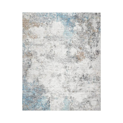 Multi Size Beige Machine Made Contemporary/Abstract washable Polyester Oriental Area Rug-1