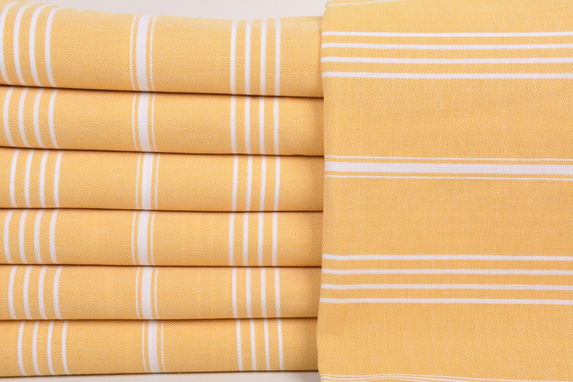 MONACO MUSTARD TURKISH TOWEL-0