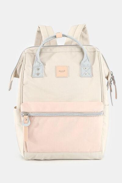 Himawari Water Resistant Canvas Backpack Bag with Side Pockets-17