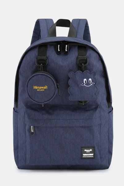 Himawari Waterproof Canvas Backpack Bag with Removable Coin Purse-4