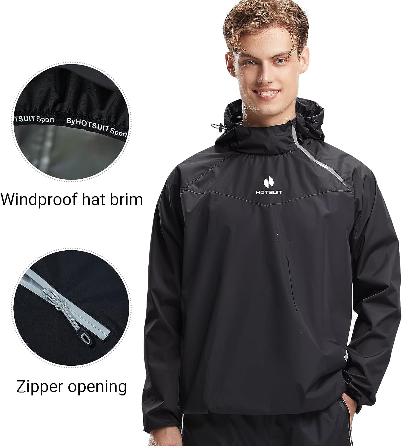 Sauna Suit for Men Sweat Sauna Jacket Pant Gym Workout Sweat Suits