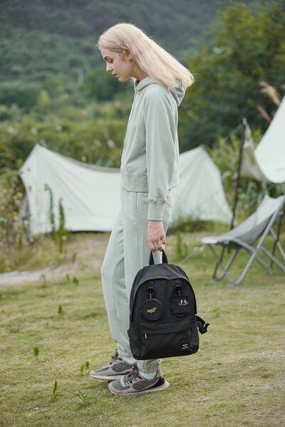 Himawari Waterproof Canvas Backpack Bag with Removable Coin Purse-3