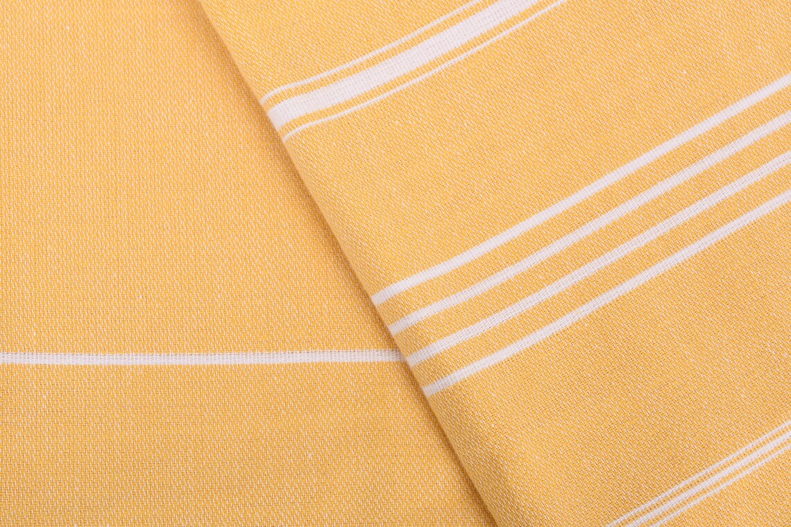 MONACO MUSTARD TURKISH TOWEL-1