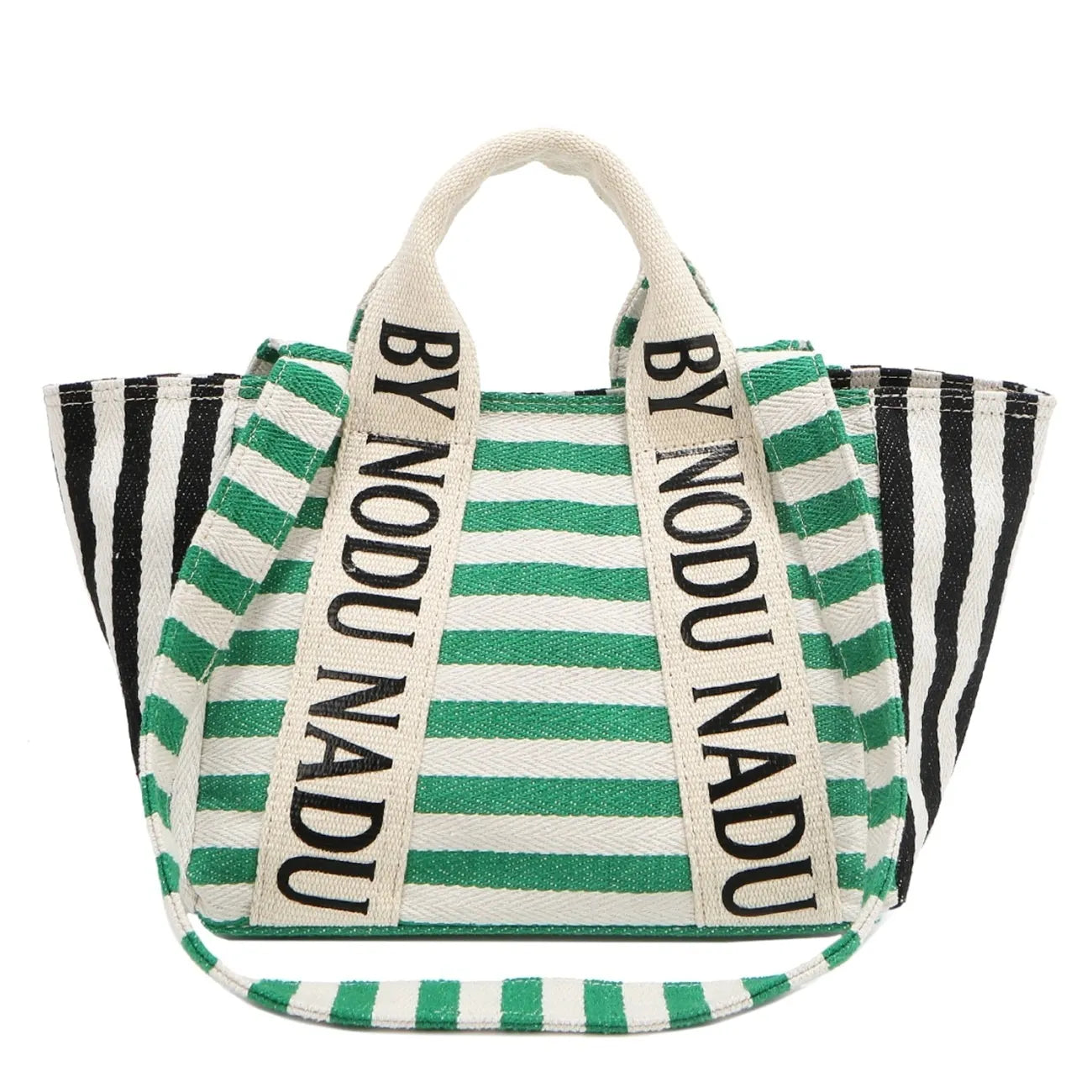 Nicole Lee USA Letter Striped Tote Bag-0