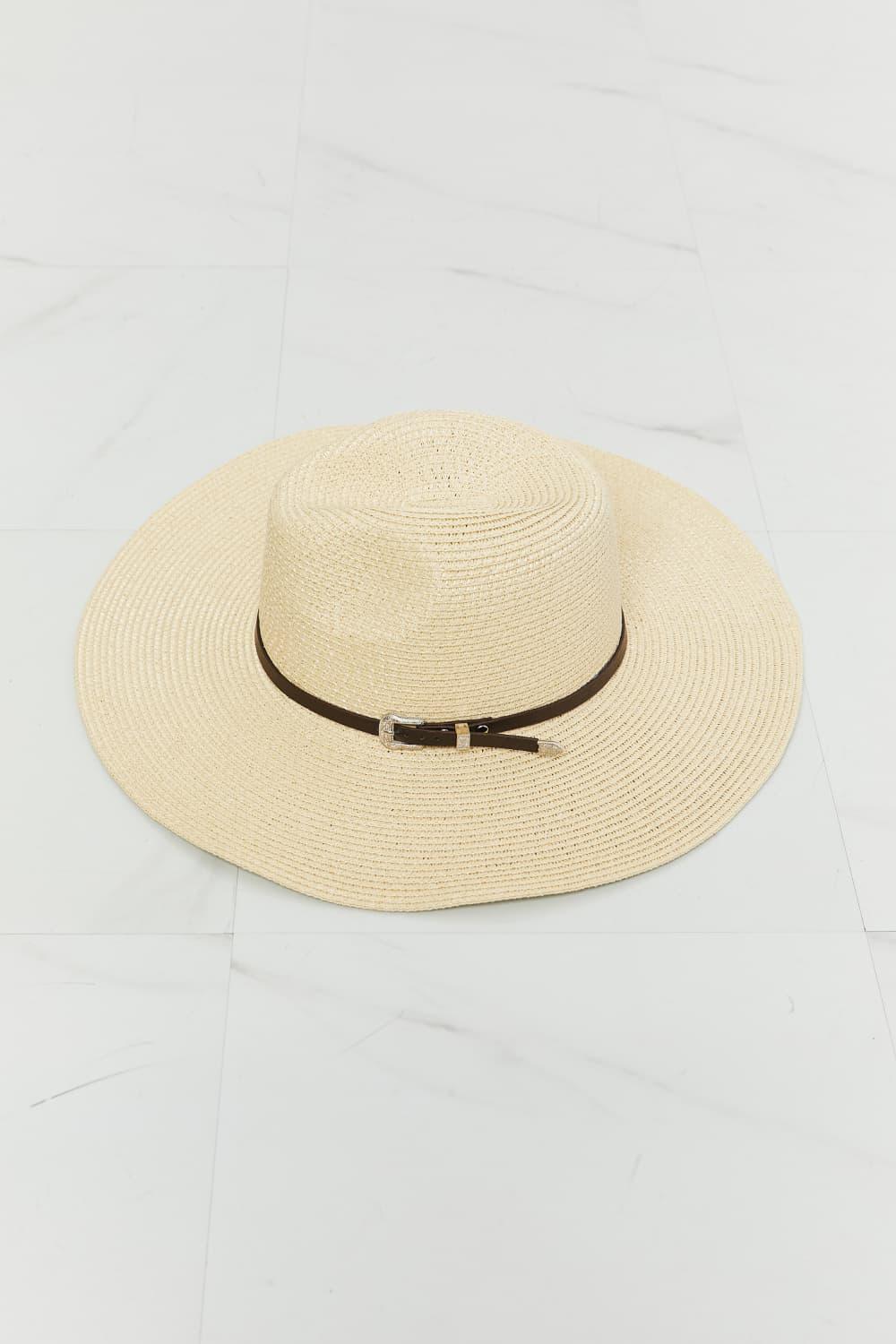 Fame Boho Summer Straw Fedora Hat-3