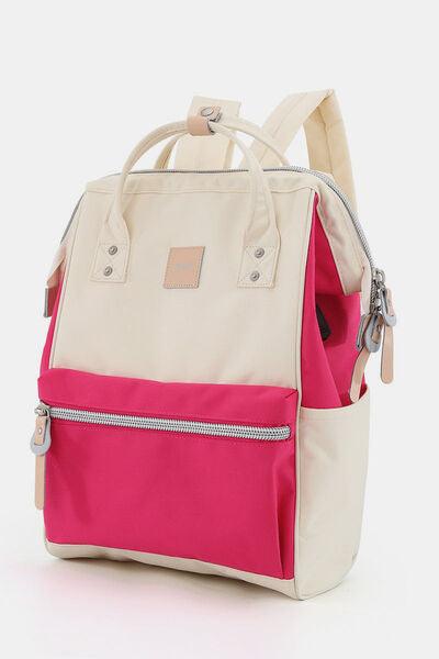 Himawari Water Resistant Canvas Backpack Bag with Side Pockets-14