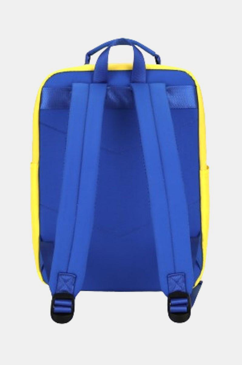 Himawari Contrast Nylon Backpack Bag with Handles-3