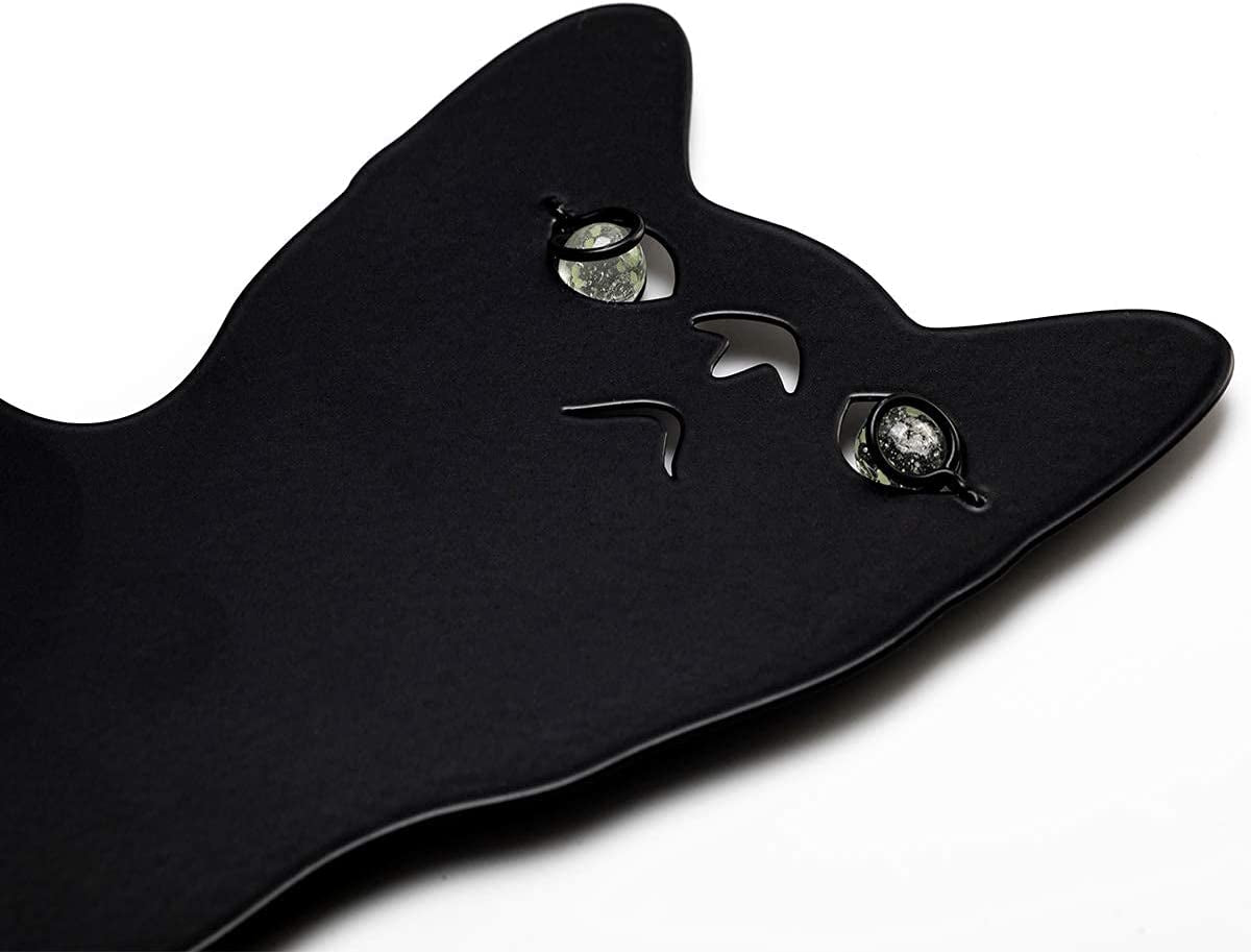 Garden Decor for Outside, 3 Pack Metal Cat Decorative Garden Stakes, Black Cat Silhouette Yard Stakes Spring Garden Decor Outdoor Statues with Reflective Eyes Cat Gifts for Cat Lovers