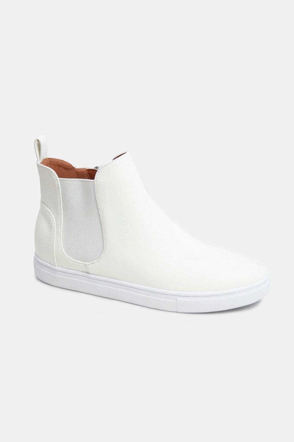 Mayfair Faux Suede Elastic Side Panel Sneakers-1