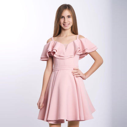 Girls' Classy Cocktail Dress-3