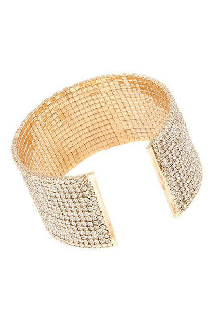 SPARKLY RHINESTONE CUFF BRACELET