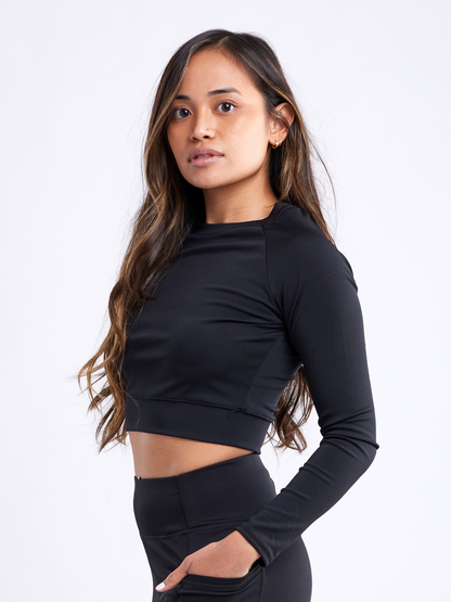 Jupitergear Long-Sleeve Crop Top