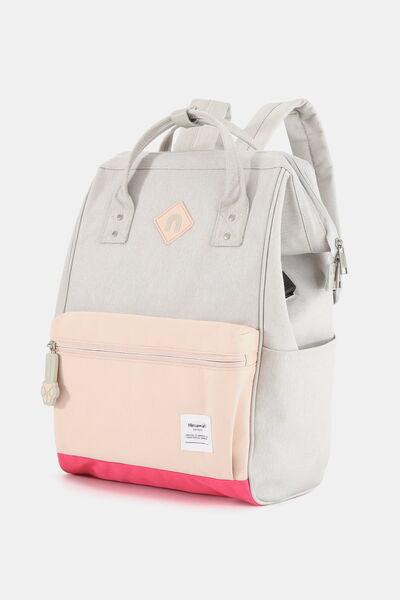 Himawari Contrast Waterproof Backpack Bag with External USB Port-1