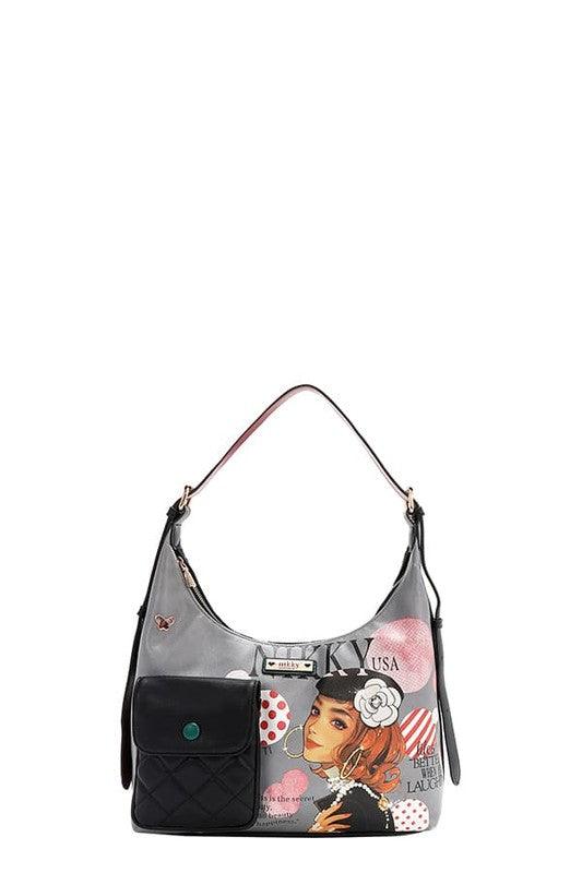 Nicole Lee USA Adjustable Strap Shoulder Bag-2