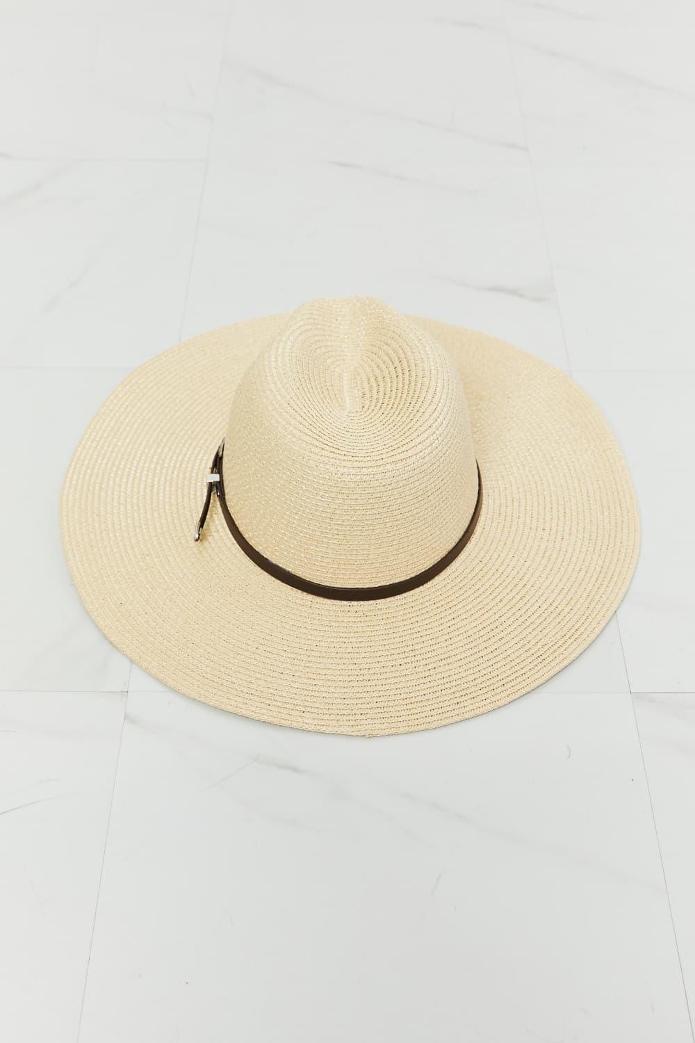 Fame Boho Summer Straw Fedora Hat-4