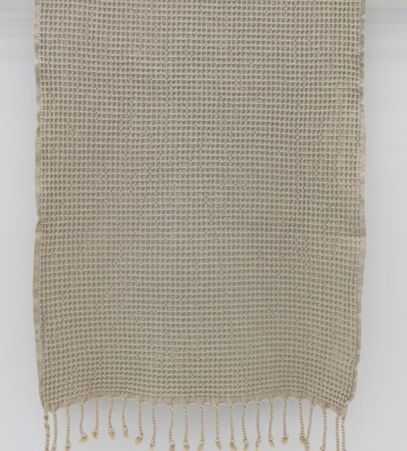 WAFFLE STONE WASHED HAND TOWEL-2