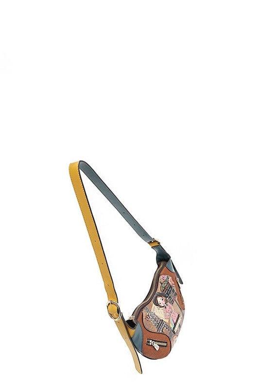 Nicole Lee USA Eco-Leather Saddle Bag-4
