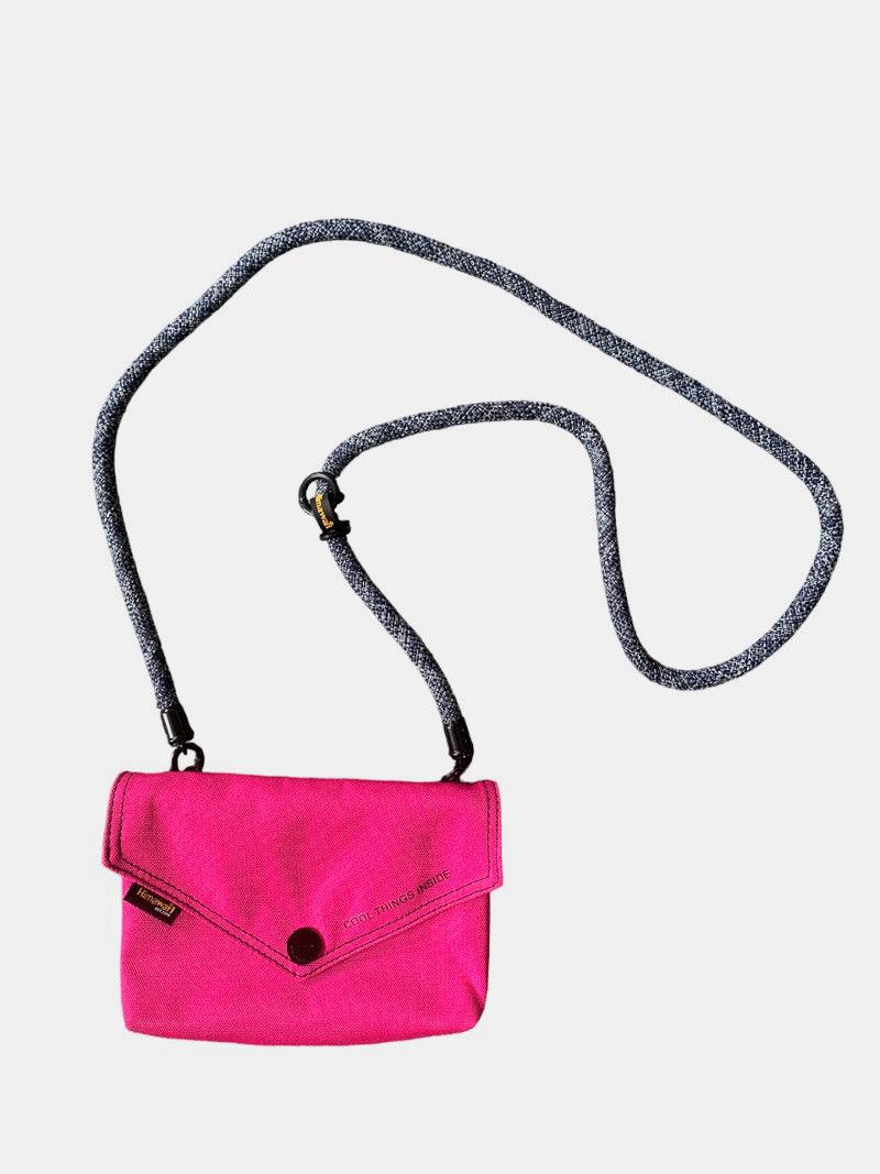 Himawari Solid Color Envelope Shape Crossbody Bag with Removable Strap-4