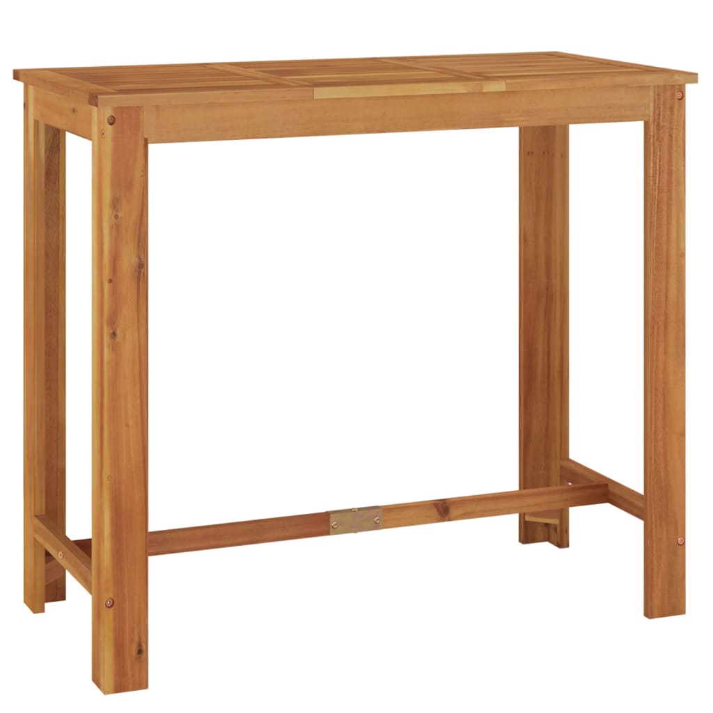 vidaXL 7 Piece Patio Bar Set Solid Wood Acacia-2