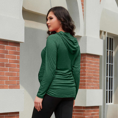 Maternity Hoodie Long Sleeves Shirts Casual Maternity Top Pregnancy Sweatshirt Casual Clothes