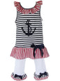 AnnLoren Girls Boutique Patriotic Sailor Outfit Tunic and Capri Leggings-5