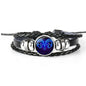 Zodiac Constellation Bracelet Braided Design Bracelet for Men Women Kids