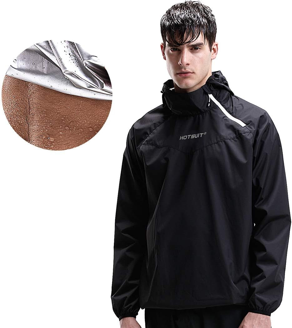 Sauna Suit for Men Sweat Sauna Jacket Pant Gym Workout Sweat Suits