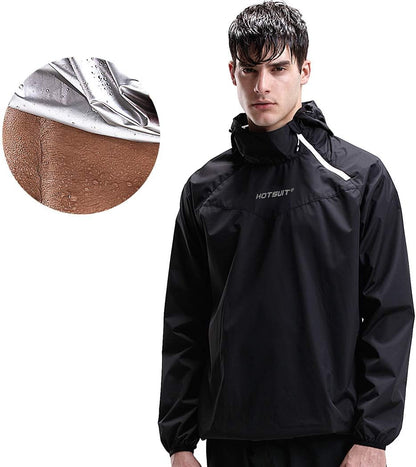 Sauna Suit for Men Sweat Sauna Jacket Pant Gym Workout Sweat Suits