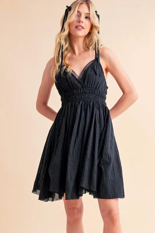 Aemi+Co Lace Detail Mini Cami Dress-0