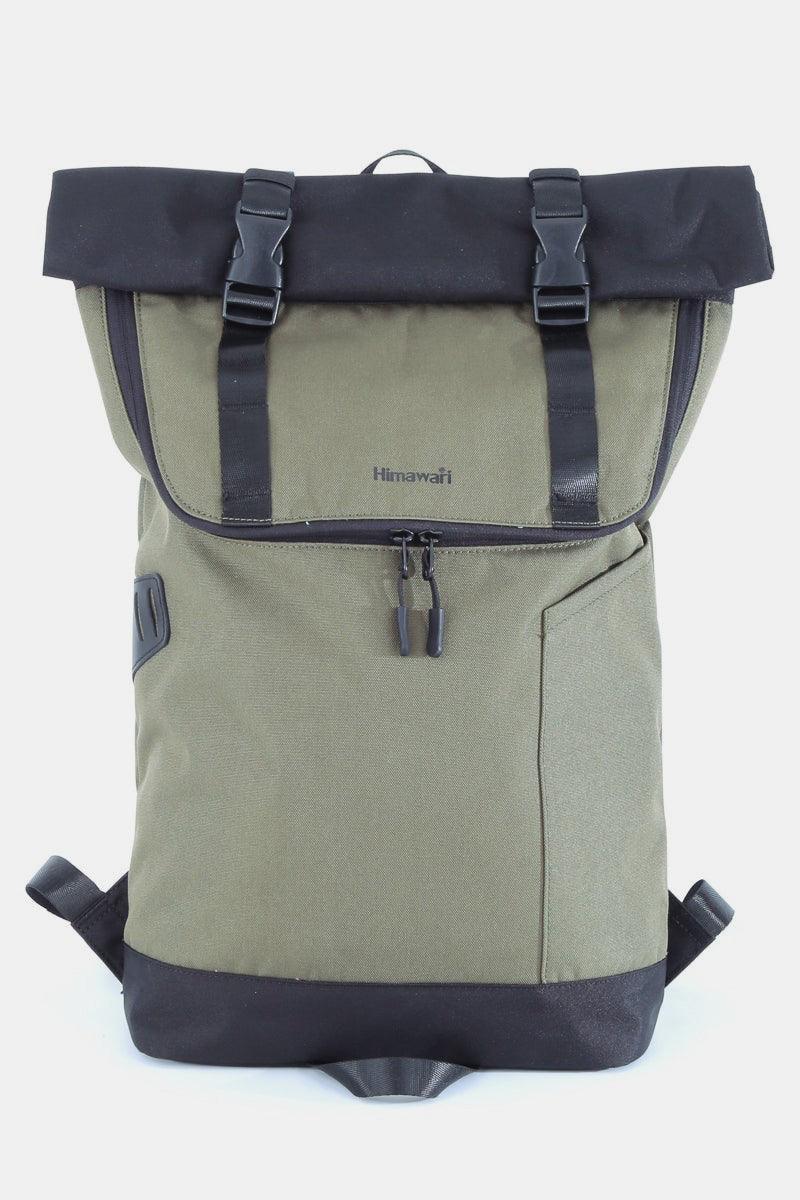 Himawari Contrast Waterproof Canvas Backpack Bag-5
