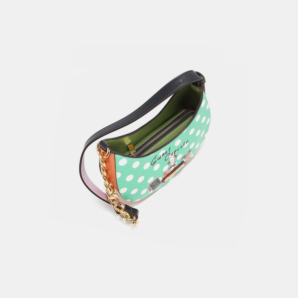 Nicole Lee USA Vegan Leather Polka Dot Shoulder Bag-4
