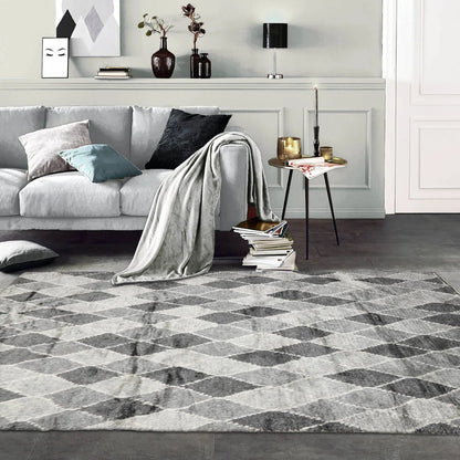 LoomBloom 5x8 Elegant Gray Tone On Tone Wool Oriental Area Rug-0